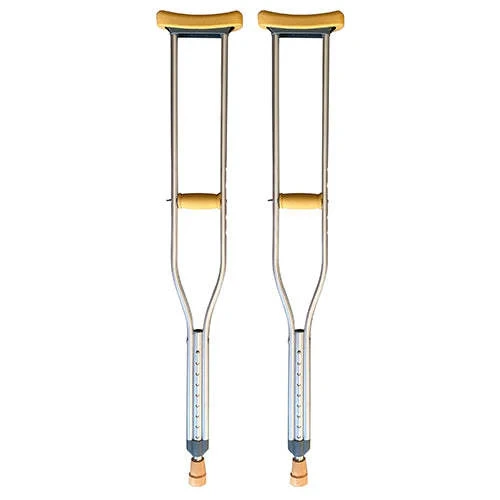 Axillary crutches pair for post-surgery and injury recovery